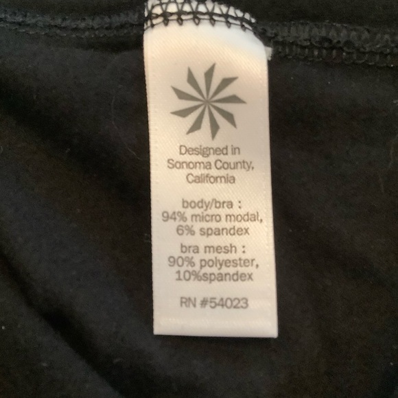 Athleta Santorini Thera Dress Black soft, shelf bra, Sz XXS - Picture 10 of 10